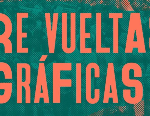 Lettering de Re vueltas gráficas 2024